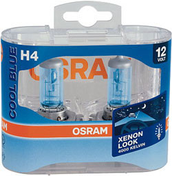 Žarnica 12v h4 60/55w px26d cool blue (2xh4) - osram